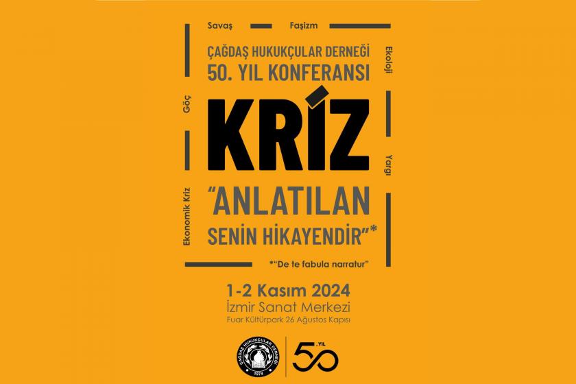 ÇHD'nin kriz konferansı afişi