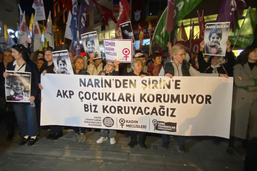 İzmir'de kadınların yaptığı eylem