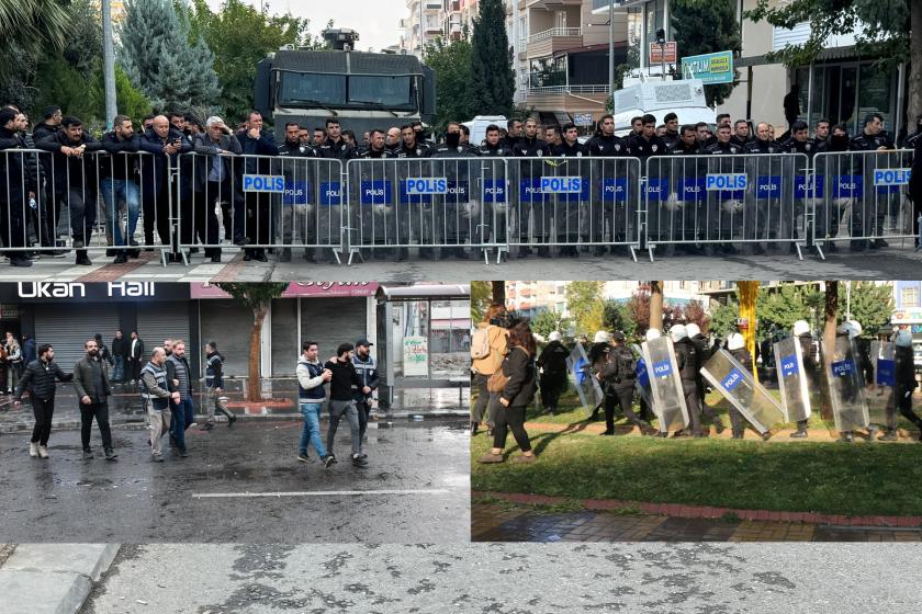 Batman'da kayyım protestosuna polis TOMA ve gazla müdahale etti