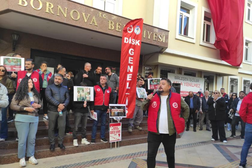 bornova işçileri iş bıraktı