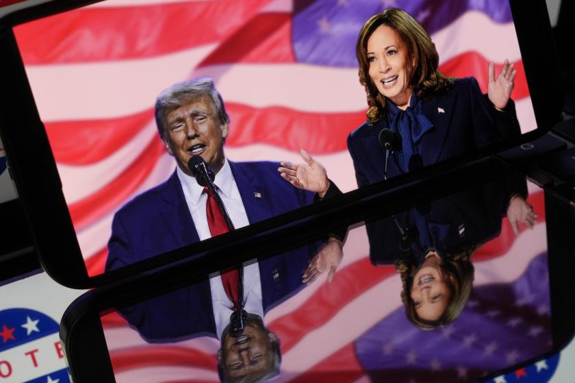 Donald Trump ve Kamala Harris