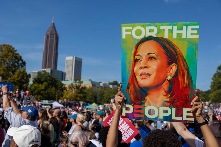 ABD'de Demokratların Başkan adayı Kamala Harris'in Atlanta mitingi