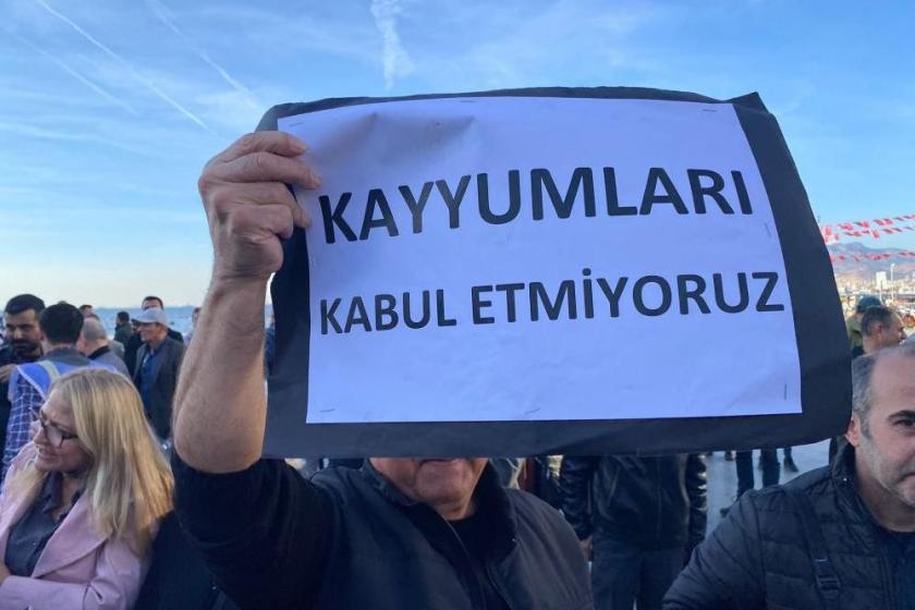 İzmir Emek ve Demokrasi güçleri kayyım protestosu