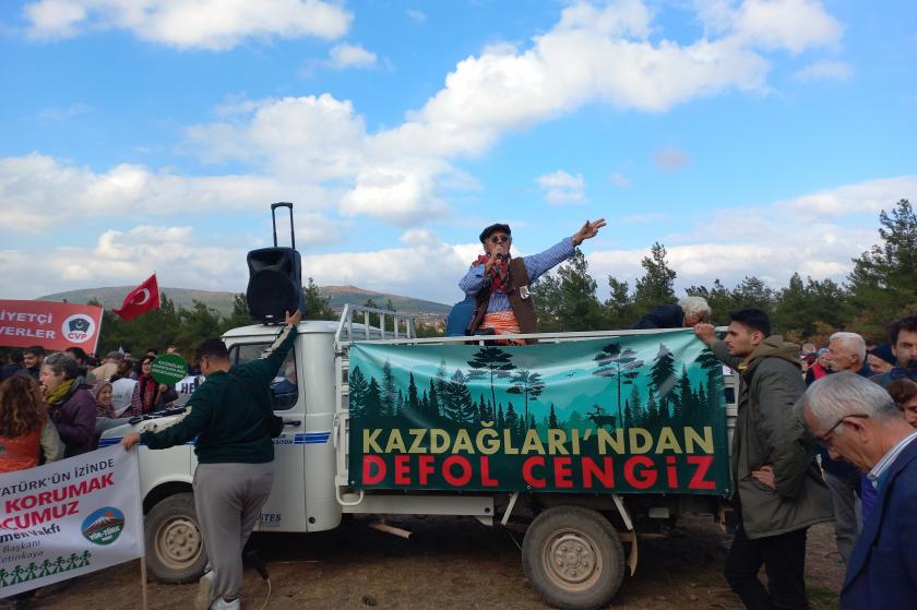 Kazdağları'nda Cengiz Holdinge karşı miting