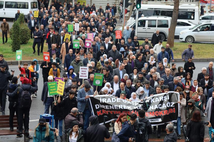 Batman'da kayyım protestosu