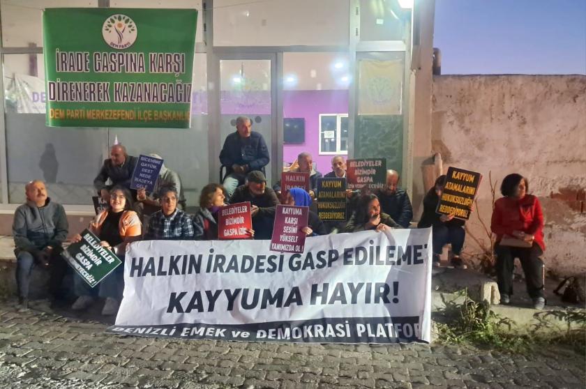 İllerde kayyımlara tepki sürüyor: İrademize sahip çıkıyoruz