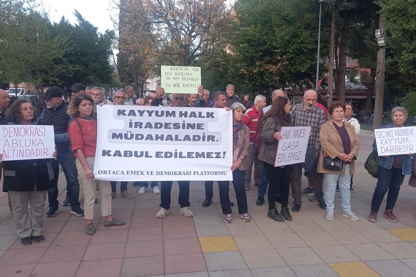 muğla ortacada kayyım protestosu