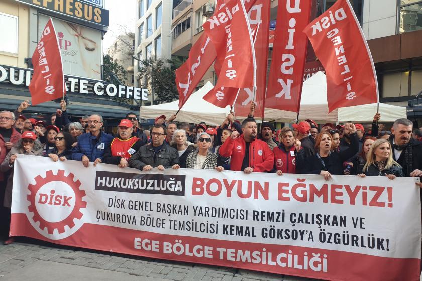 DİSK Ege Bölge Temsilciliği: Başkanlarımızı derhal serbest bırakın