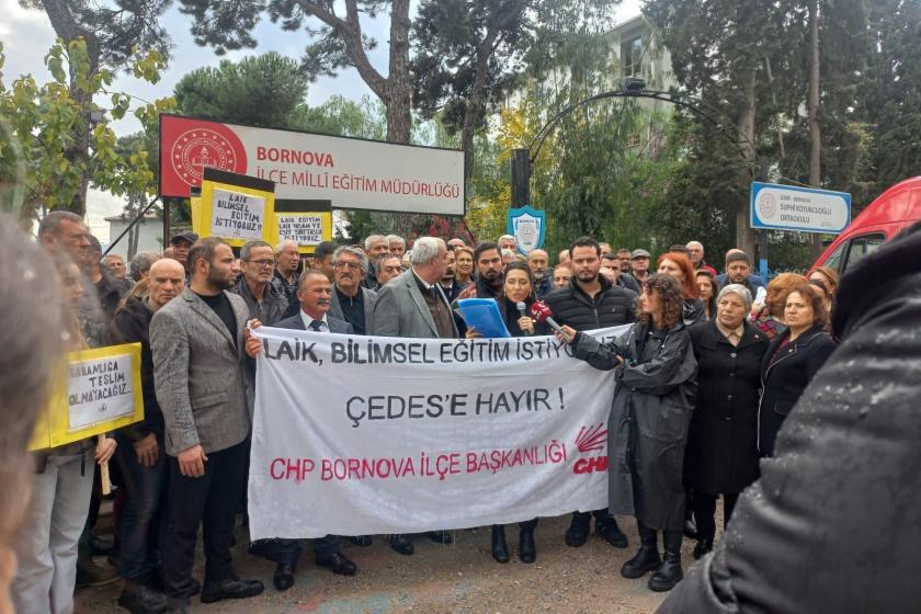 Bornova'da okullara imam atanmasına tepki