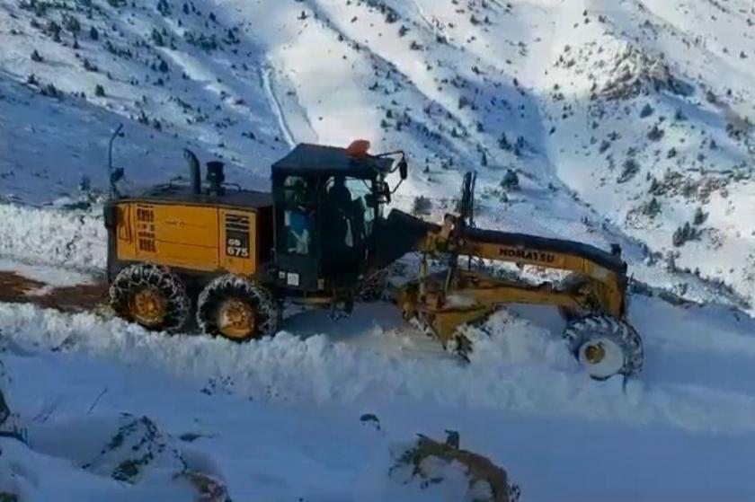 Dersim'de kar yağışı