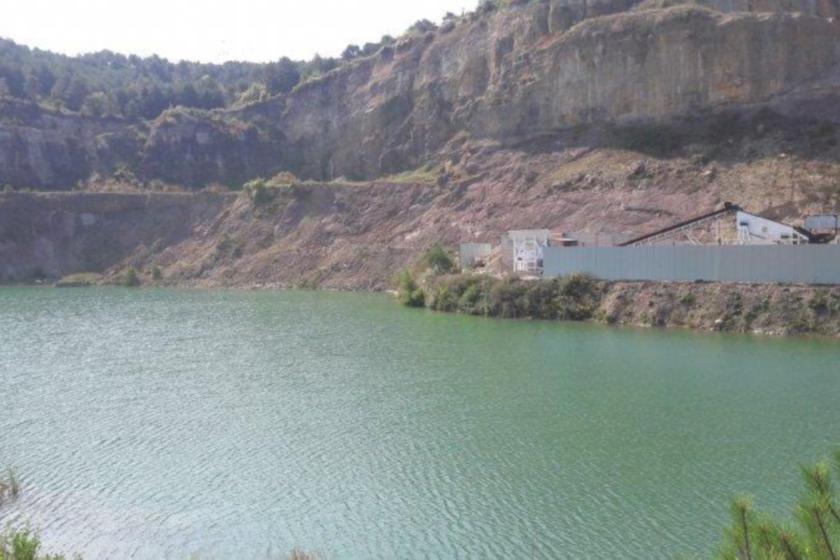 Zonguldak’ın  Alaplı ilçesinde bulunan taş ocağı