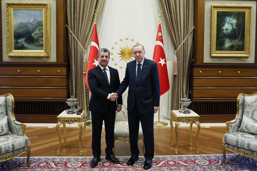 Mesrur Barzani ve Tayyip Erdoğan