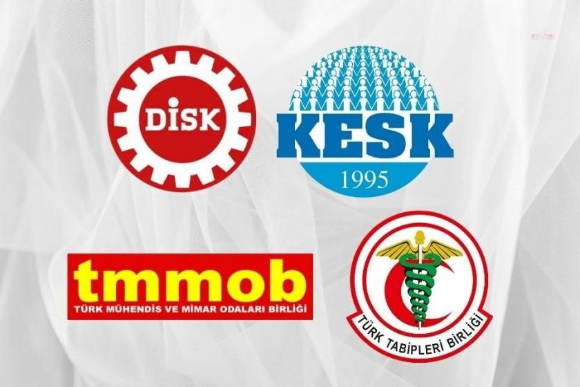 DİSK, KESK, TMMOB ve TTB amlembelri