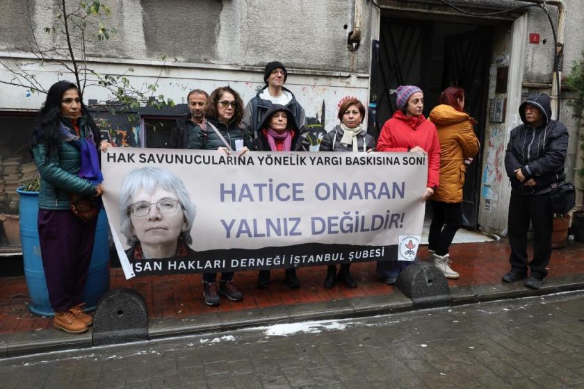 İHD'li Hatice Onaran için yapılan eylem