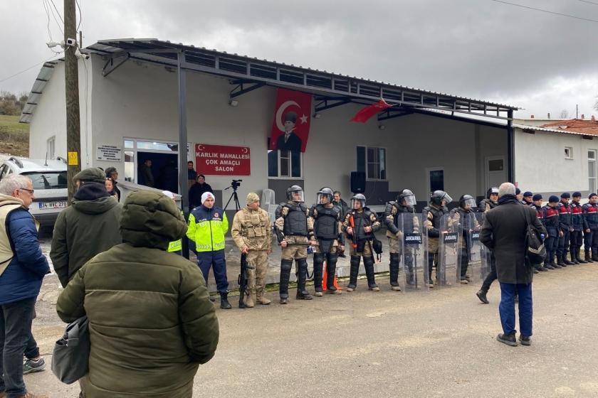 Halkın katılım toplantısına giriş jandarma tarafından engellendi