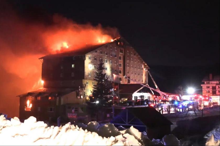 Kartalkaya'da katliamın yaşandığı otel