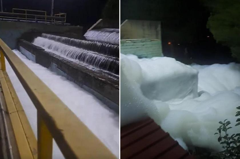 Yalova’da içme suyu arıtma tesisinde suda yaşanan köpürme