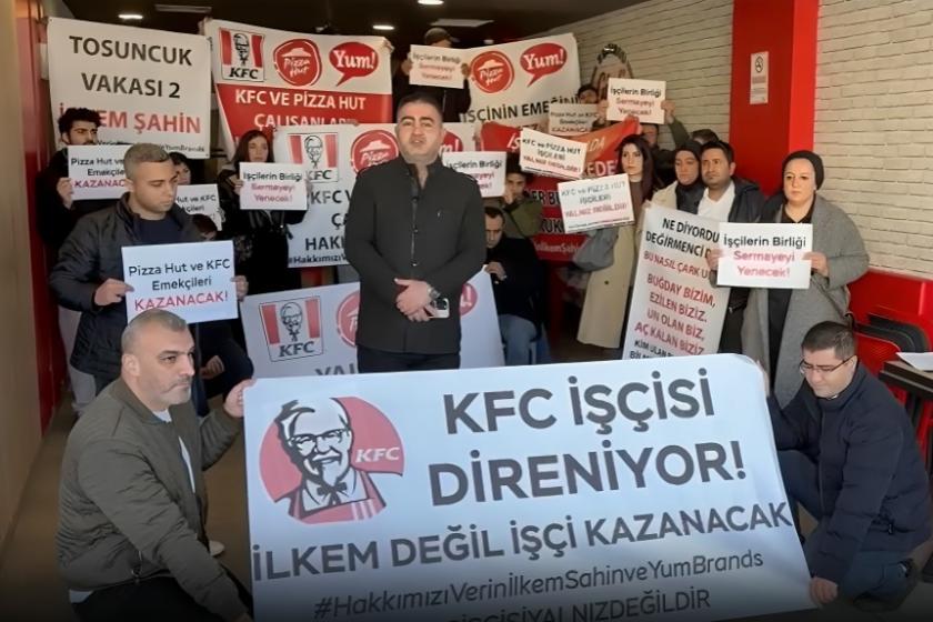 KFC ve Pizza Hut işçiler: Ücret yatana kadar eylemdeyiz