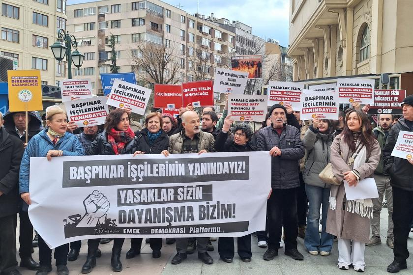 Direnişteki Başpınar işçileriyle dayanışma: Yaşasın Başpınar işçilerinin insanca yaşam mücadelesi