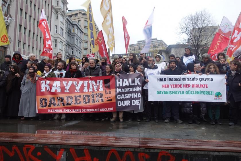 İstanbul’da kayyım ve Türkmen'in tutuklanmasına tepki: “Halkın ve emekçilerin iradesine saldırı!”