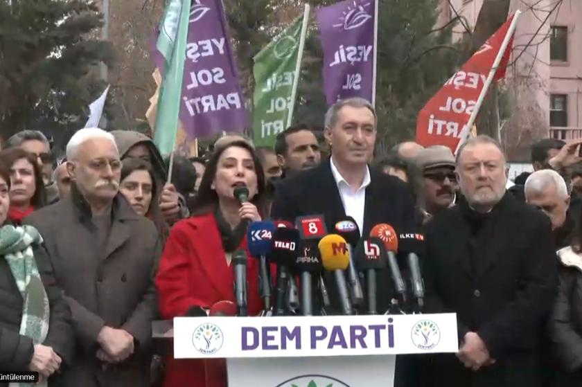 DEM Parti’den kayyımlara karşı Ankara’da açıklama