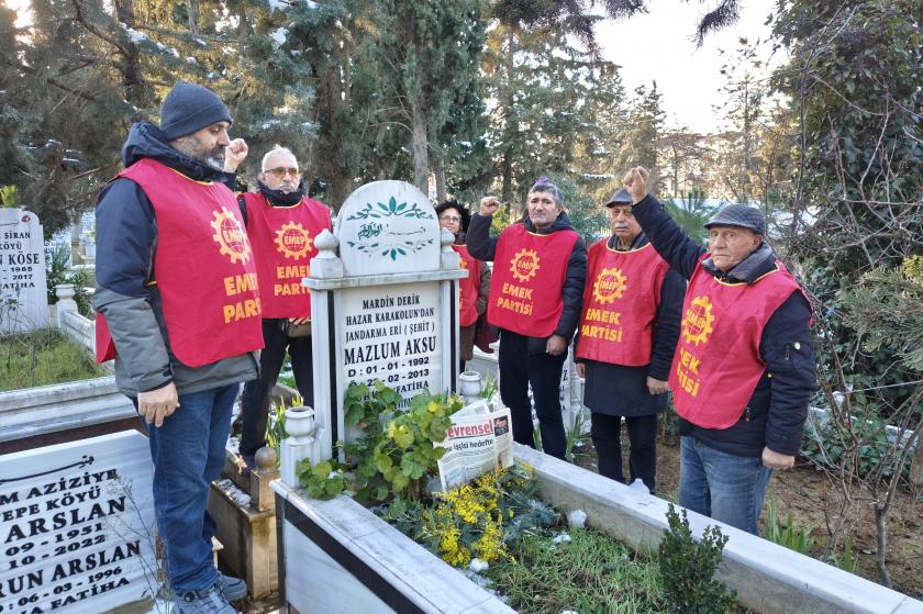 Mazlum Aksu mezarı başında anıldı: Mücadelemizde yaşatacağız