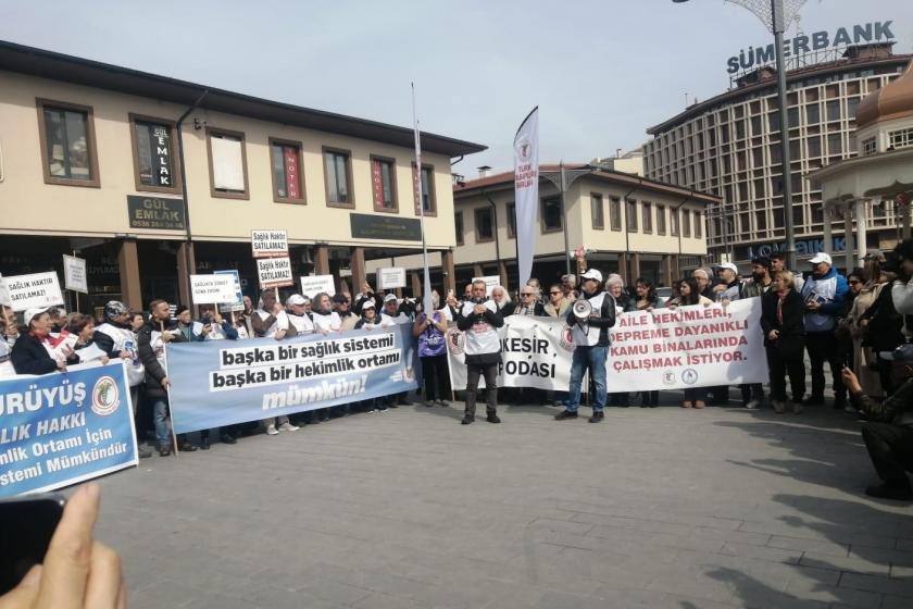 TTB'nin başlattığı 'Beyaz Yürüyüş' Balıkesir’e ulaştı: