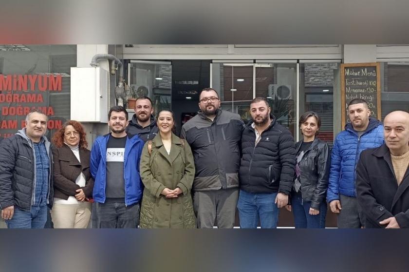 EMEP Milletvekili Karaca, Ravago işçileriyle bir araya geldi