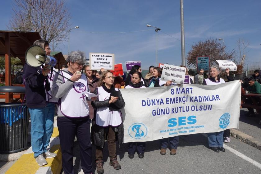 SES Aksaray Şubesi: "Kadınların emeği ve hayatı tasarruf malzemesi değil!"