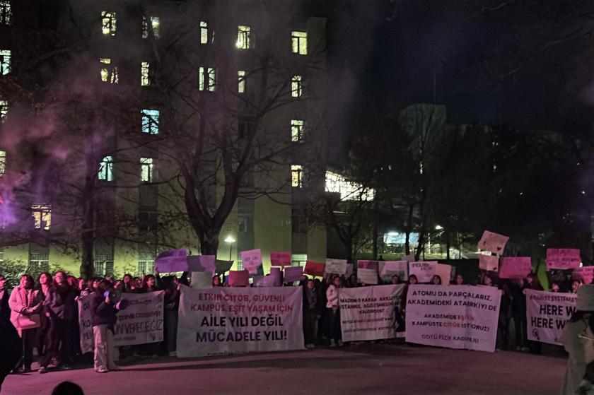 ODTÜ’lü kadınlardan 8 Mart Gece Yürüyüşü: Etkin CİTÖB güvenli kampüs istiyoruz