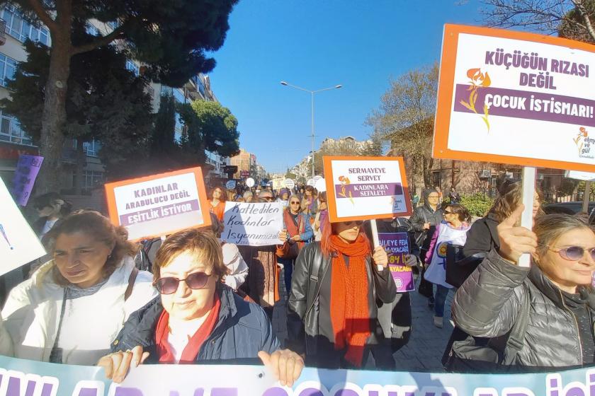 Çanakkale’de 8 Mart yürüyüşü: Eşitlikten vazgeçmeyeceğiz!