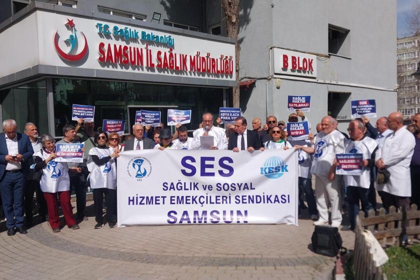 SES Samsun Şubesi: Halkın sağlık hakkı ve haklarımız için mücadeleyi yükselteceğiz