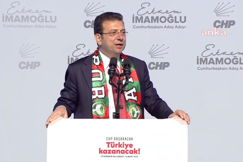 Ekrem İmamoğlu, Diyarbakır'da konuşuyor