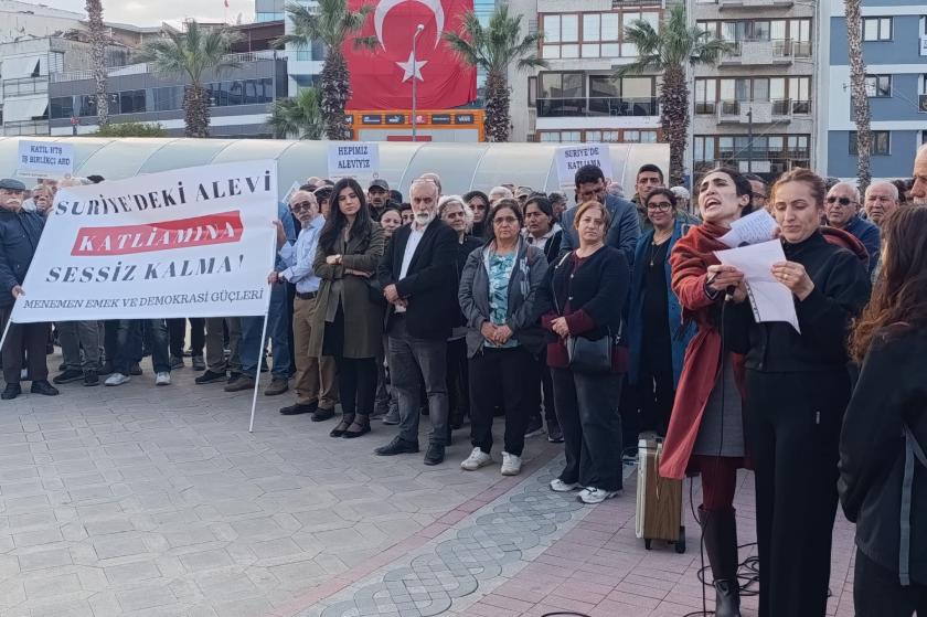 Suriye'deki Alevi katliamı, Menemen'de protesto edildi