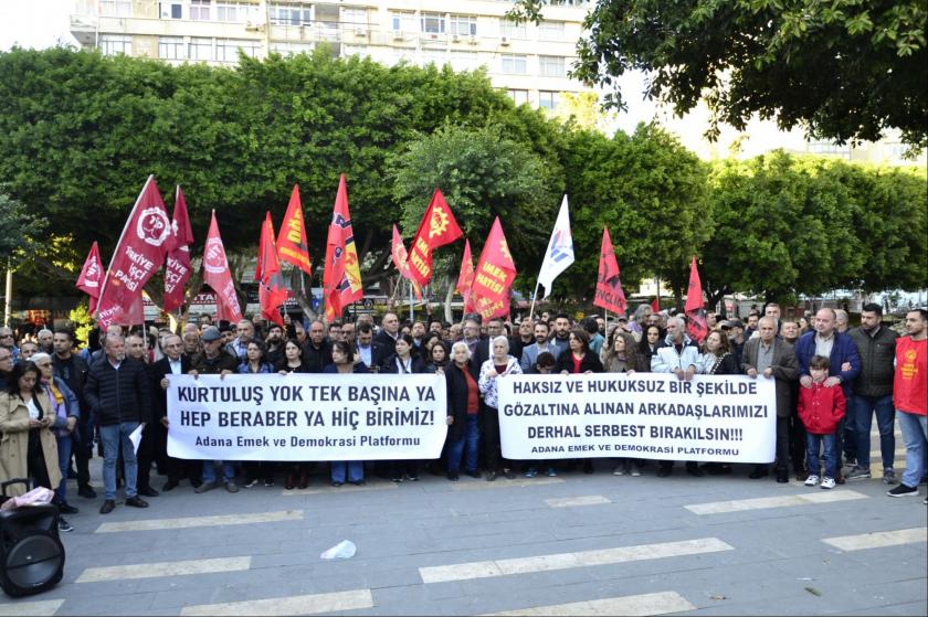 Adana’da gözaltılara tepki: “Halkın iradesi bastırılamaz”