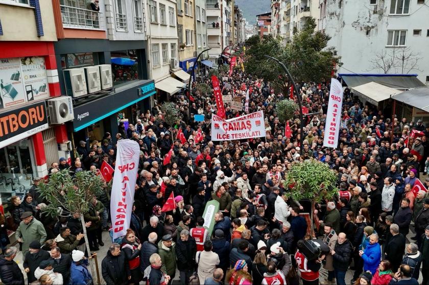 Ordu'da Ekrem İmamoğlu'na destek yürüyüşü: Mücadelemiz devam edecek