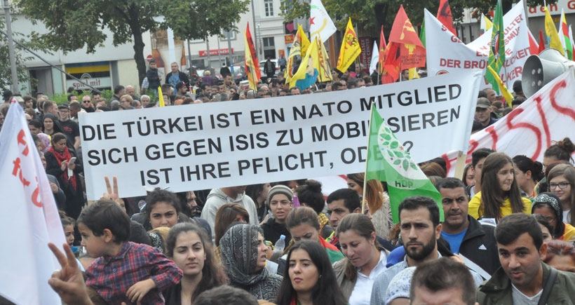 Kürtlere yönelik saldırılar protesto edildi