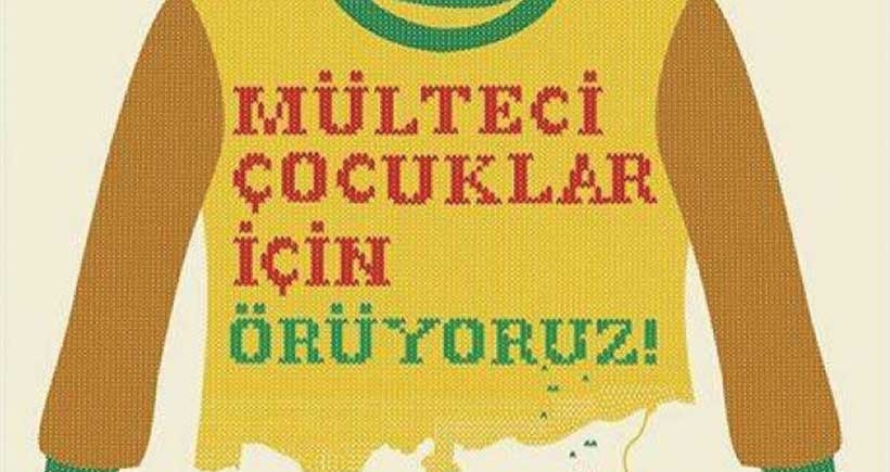 'Mülteci çocuklar için örüyoruz'