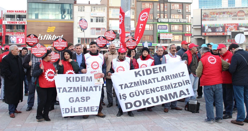 Esenyurt’ta kıdem tazminatı için ortak eylem