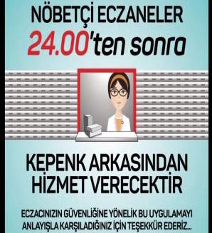 Nöbetçi eczaneler kepenk arkasından hizmet verecek