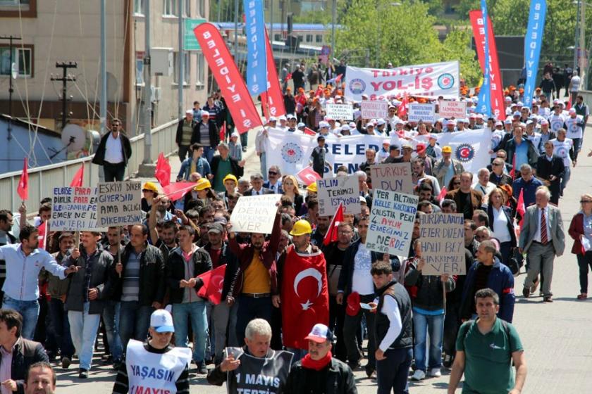 Zonguldak'ta, 1 Mayıs'a madenci talepleri damga vurdu