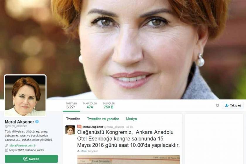 Meral Akşener'den kongre tweet'i: Pazar günü saat 10'da...