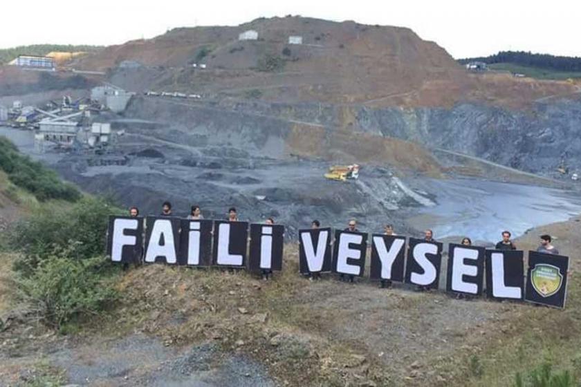 Kuzey Ormanları Savunması, 'Faili Veysel' pankartı açtı