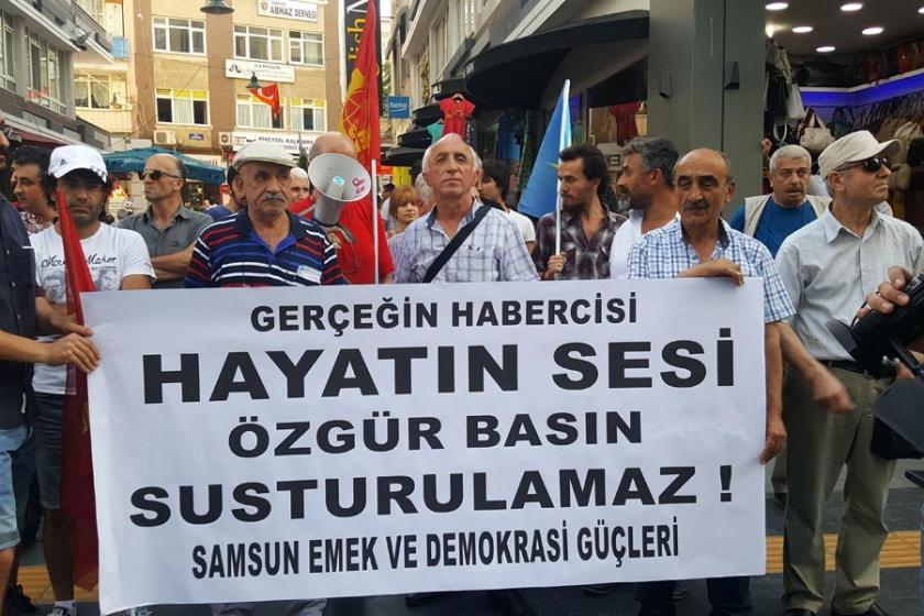 Samsun emek ve demokrasi güçleri muhalif basına sahip çıktı