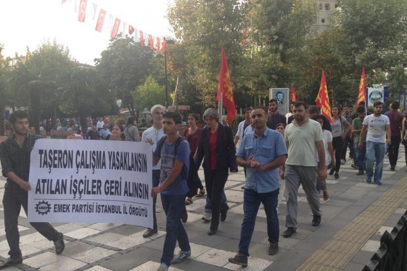 EMEP direnişteki Avcılar Belediyesi işçilerini ziyaret etti 