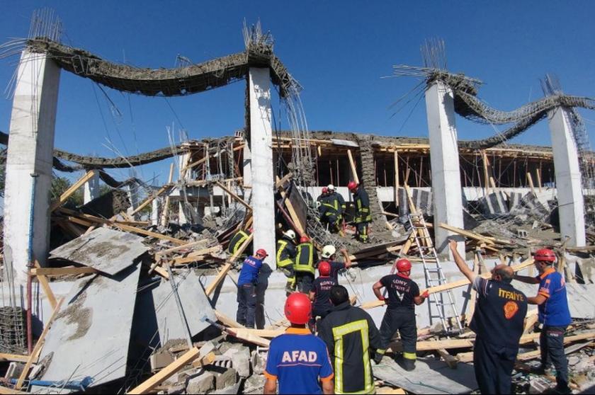 Konya'da inşaat çöktü: Suriyeli işçi yaşamını yitirdi