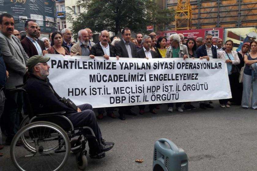 HDP-DBP’ye yönelik operasyonlar İstanbul’da protesto edildi