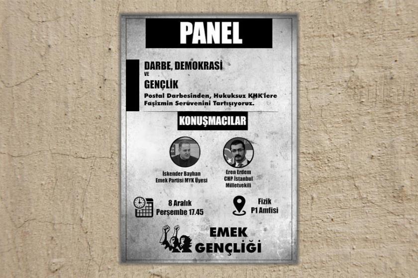 ODTÜ'de 'Darbe, Demokrasi ve Gençlik' paneli yapılacak