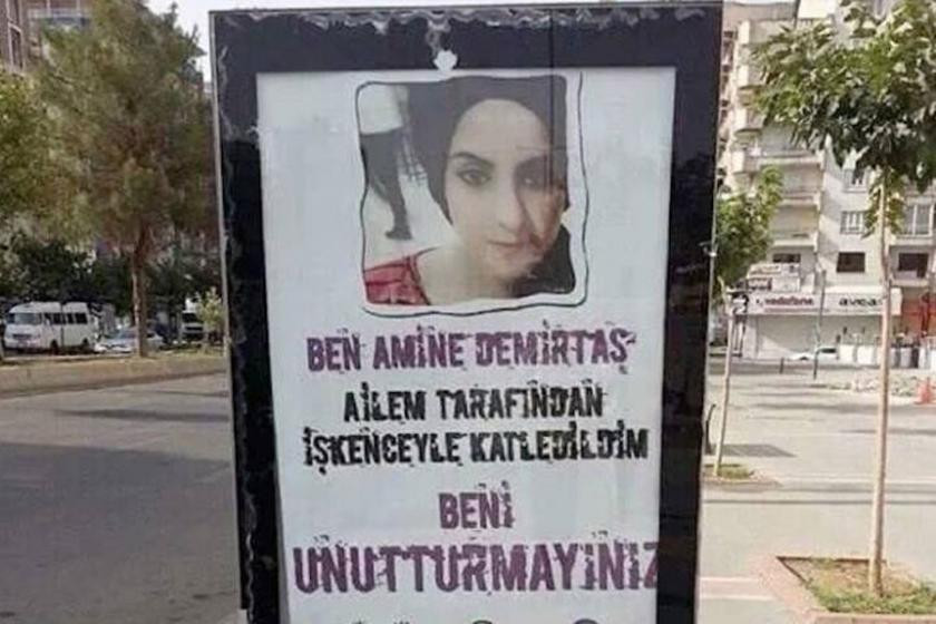 Amine’yi katleden aile bireylerine 'ağırlaştırılmış müebbet'