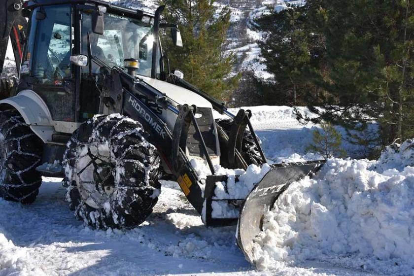 Sinop'ta 228 köy yolu kardan kapandı